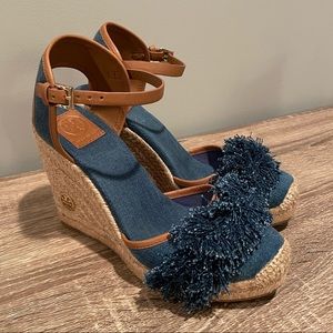Tory Burch jean wedge